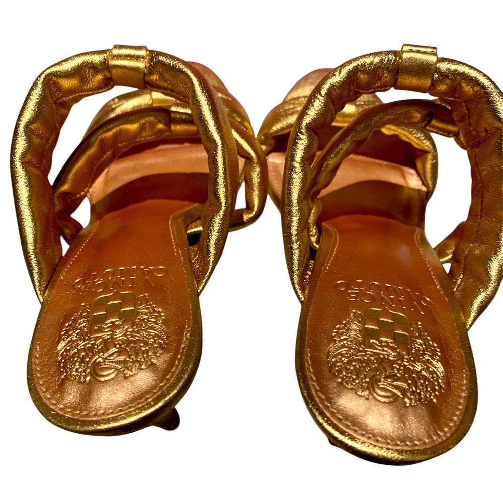 🩷VINCE🩷EGYPTIAN GOLD HEELS! EXCELLENT CONDITION!! - Picture 3 of 5